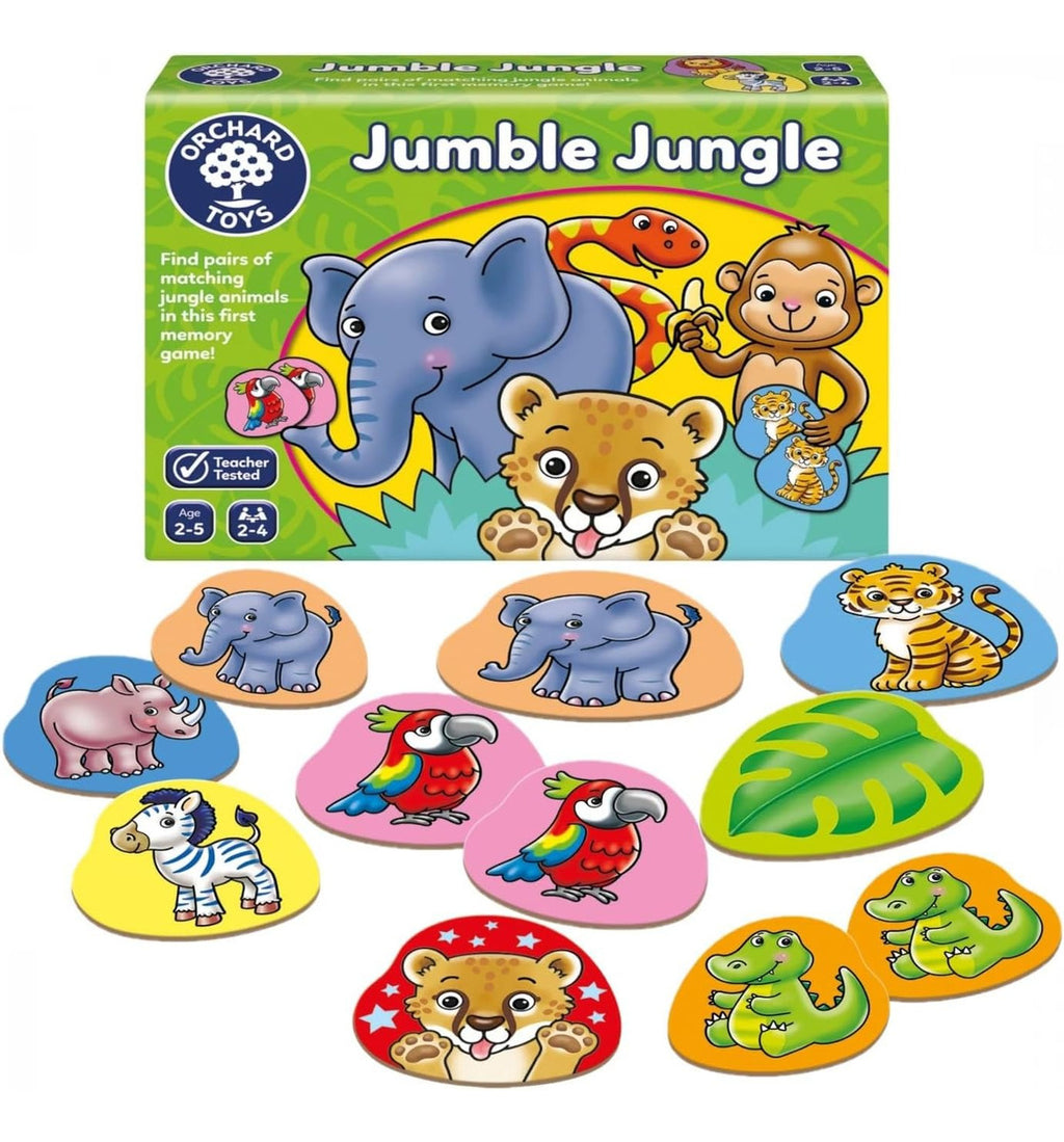 Juego Memoria Animales Jumble Jungle Orchard Toys