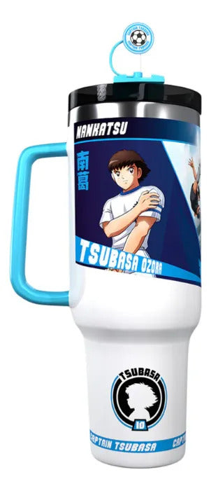 Termo Acero Inoxidable 1.1 L Captain Tsubasa Súper Campeones