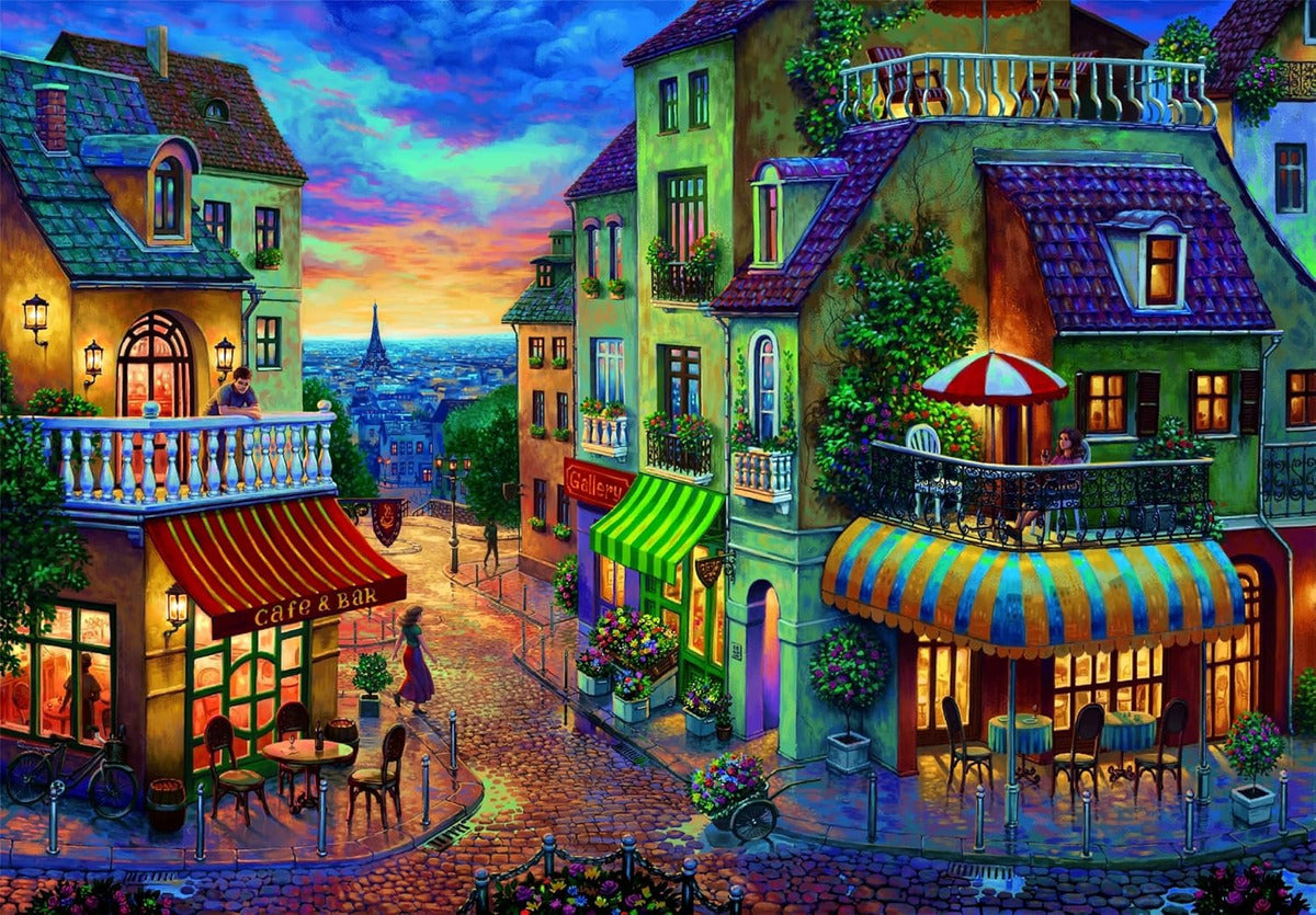 Rompecabezas 2000 Piezas Calle Parisina Francia Clementoni
