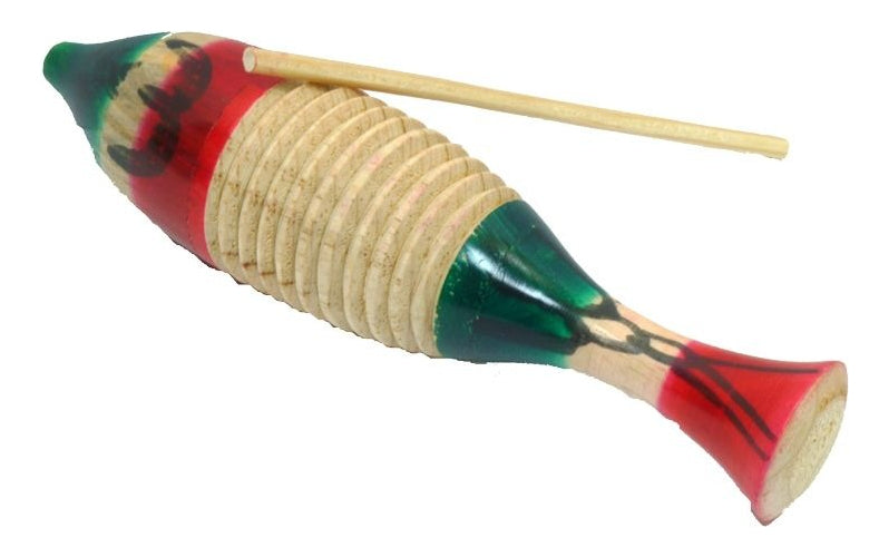 Güiro Infantil Educa Madera Marrón Con Raspador Instrumento Musical Niños
