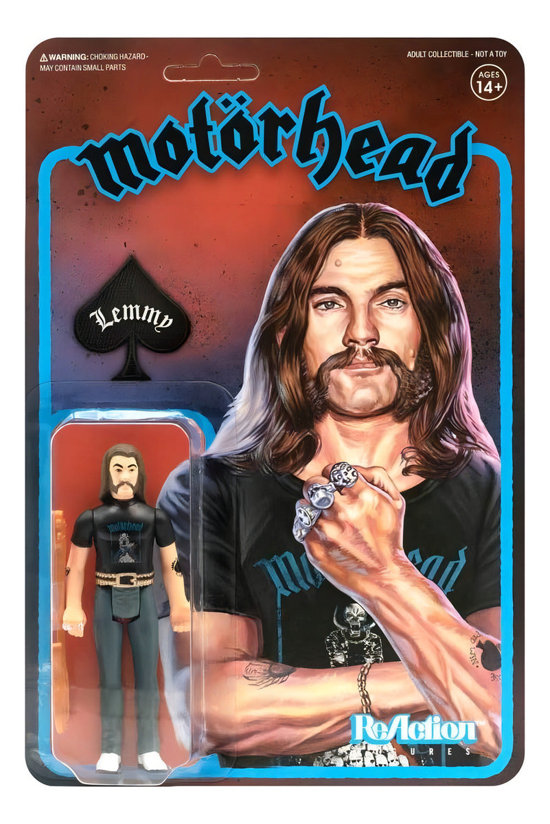 Figura Reaction Motorhead Lemmy Camisa De Pilha De Caveiras