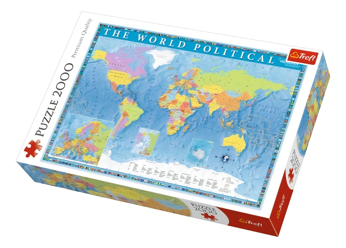 Rompecabezas Trefl Political Map Of The World 27099 De 2000 Piezas