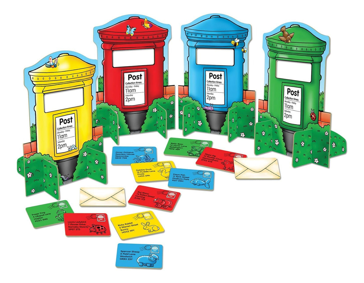Juego Asociación Colores Correo Post Box Game  Orchard Toys