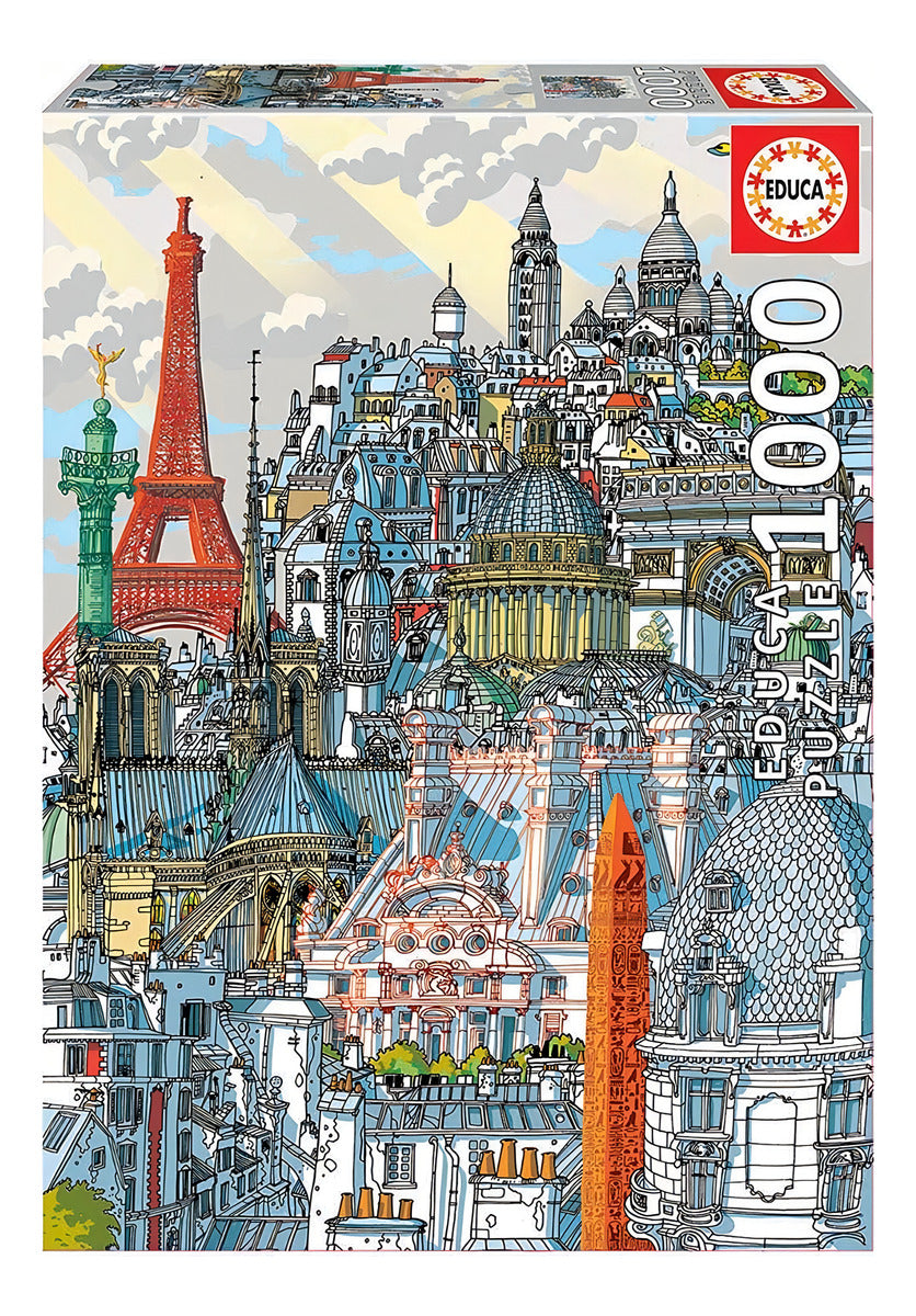 19264 París Carlo Stanga Rompecabezas 1000 Piezas Educa