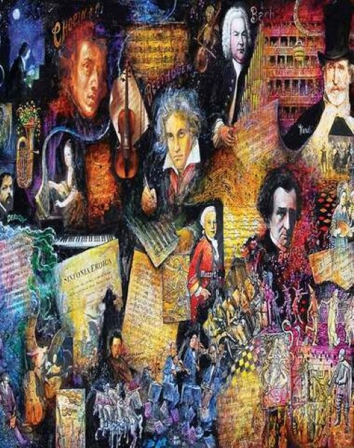 Músicos En La Historia Rompecabezas 260 Pzs Art Puzzle 5031
