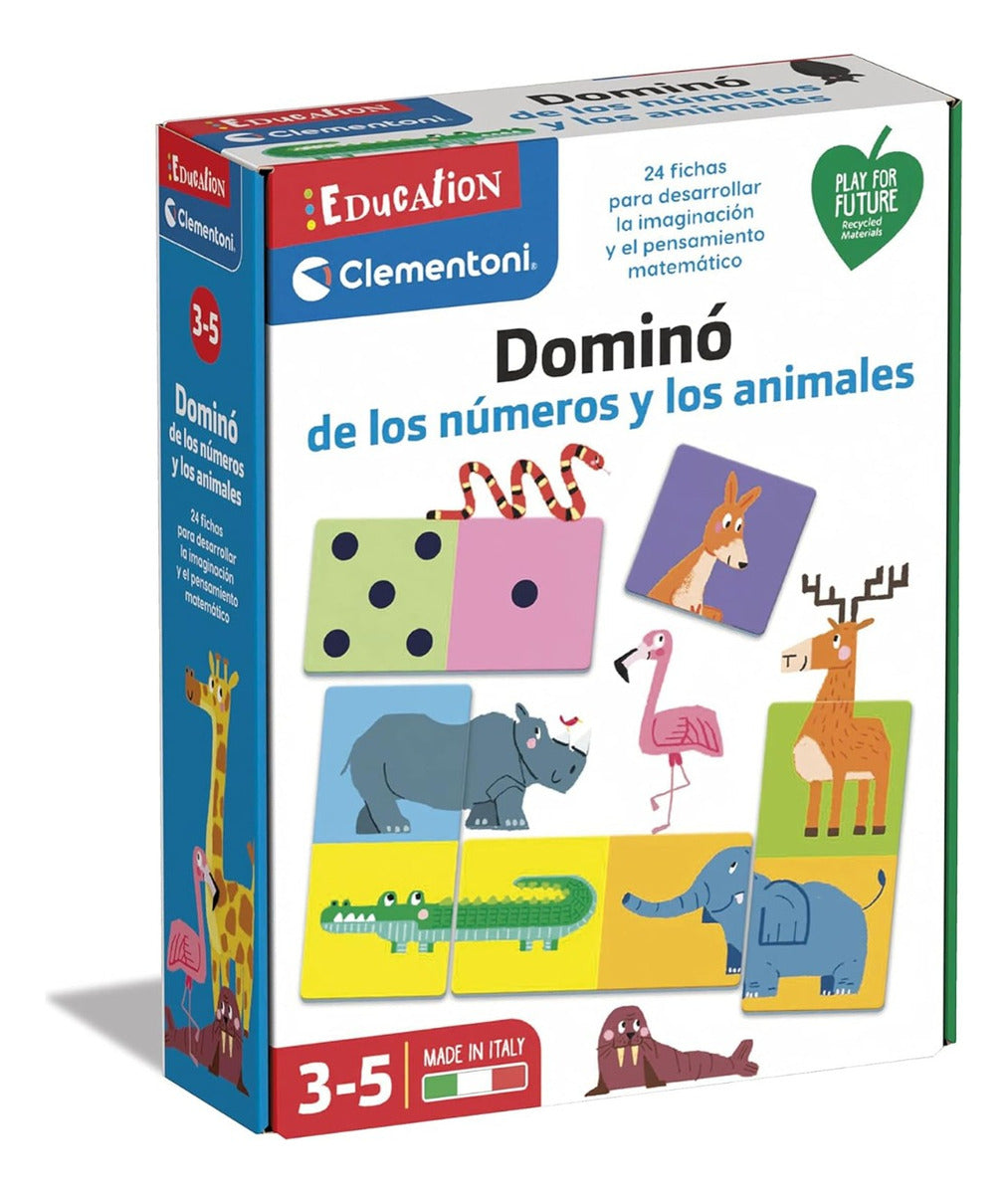 Domino De Los Números Y Los Animales Clementoni 55314