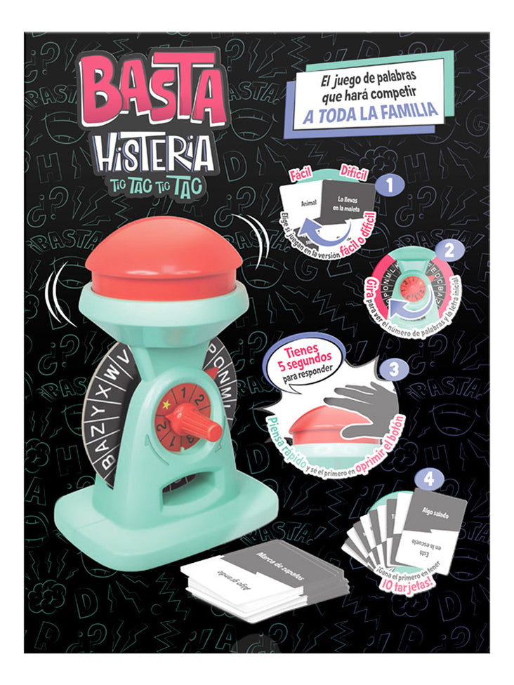 Basta Histeria Juego De Mesa Familiar Divertido