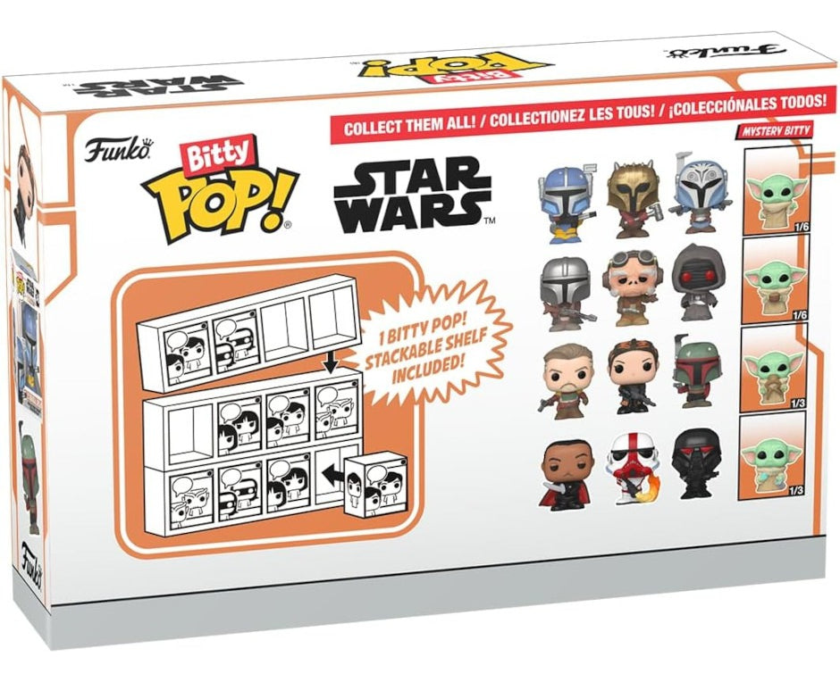 Mini Figuras The Mandalorian Star Wars Funko Bitty Pack 4 Pz