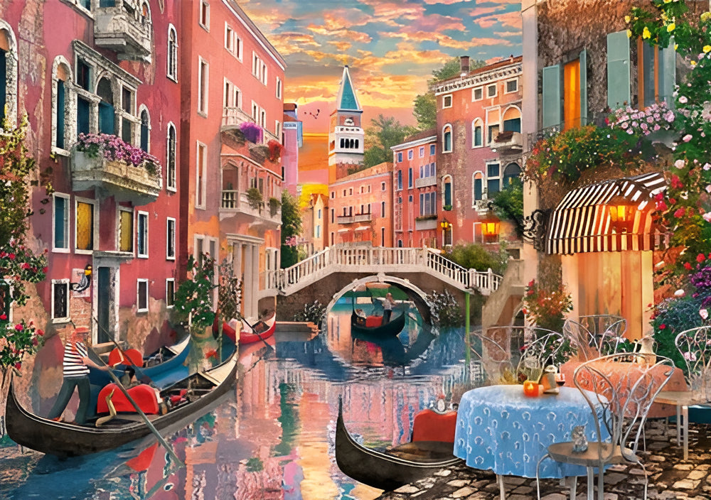 Venecia Al Atardecer Italia Rompecabezas 6000 Pz Clementoni