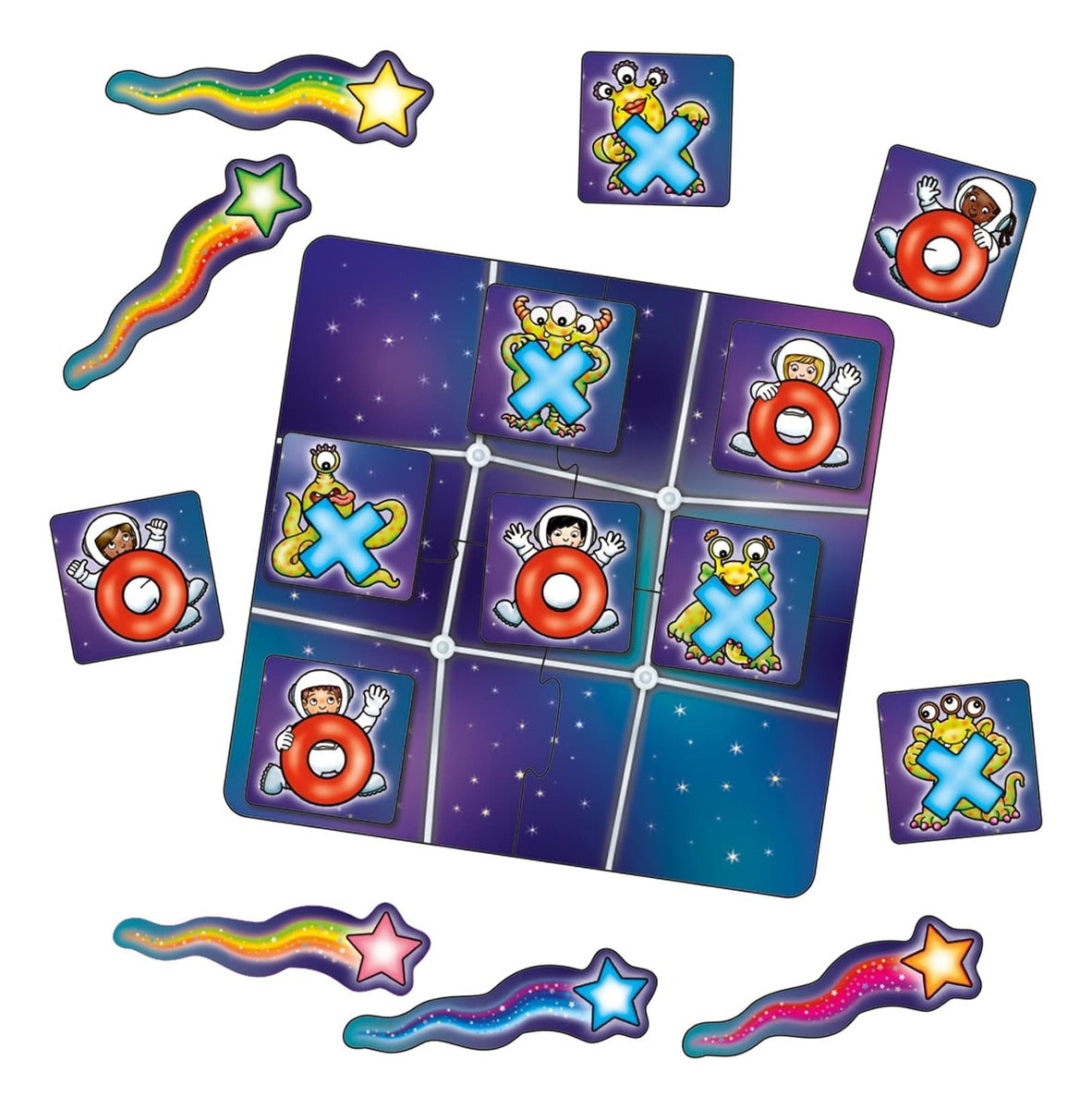 Juego Mesa Gato Mini Game Astronauts & Crosses Orchard Toys