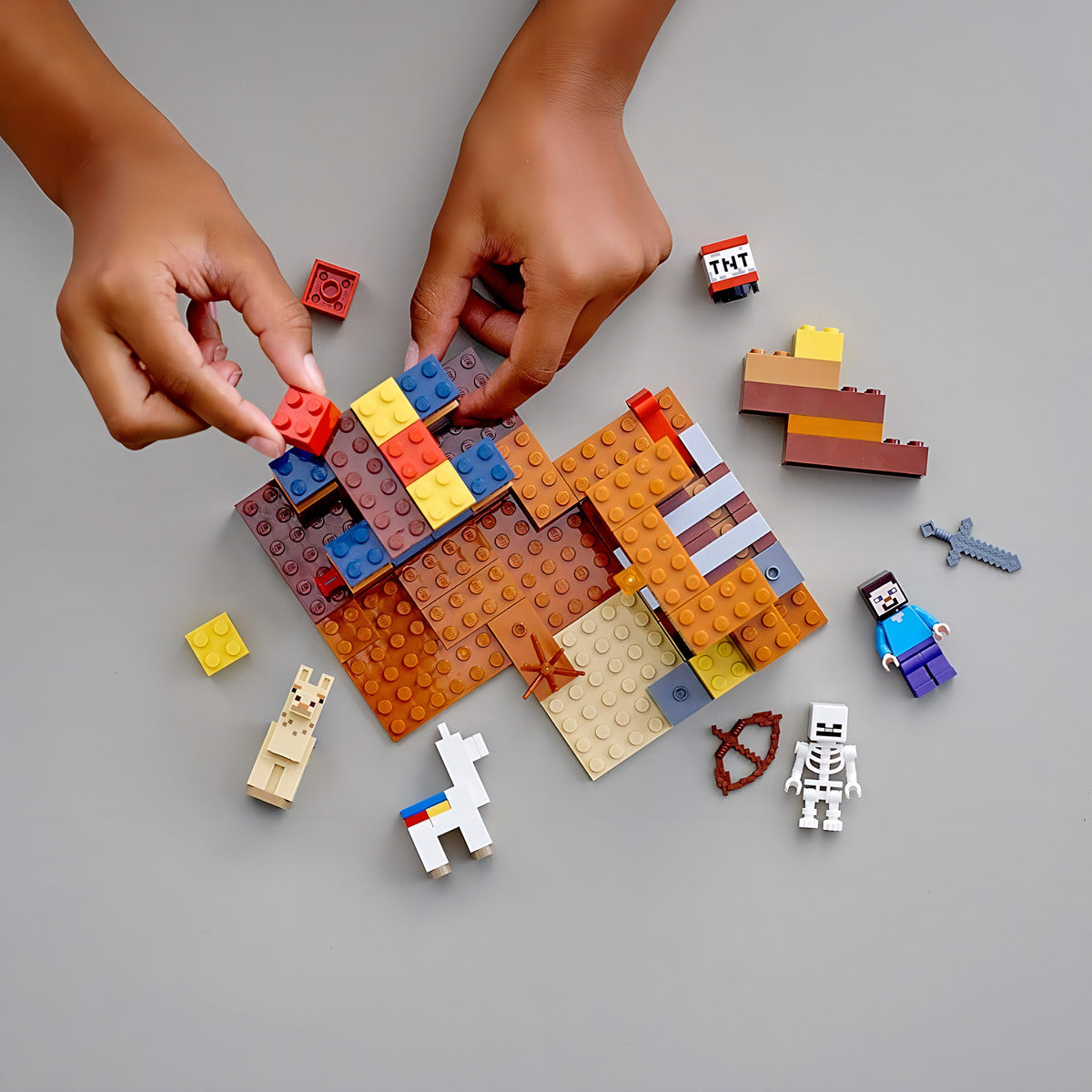 Kit De Construcción Lego Minecraft El Puesto Comercial 21167 201
