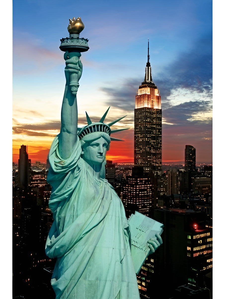 Puzzle Tomax Estatua Libertad New York Iluminado 1000 Piezas