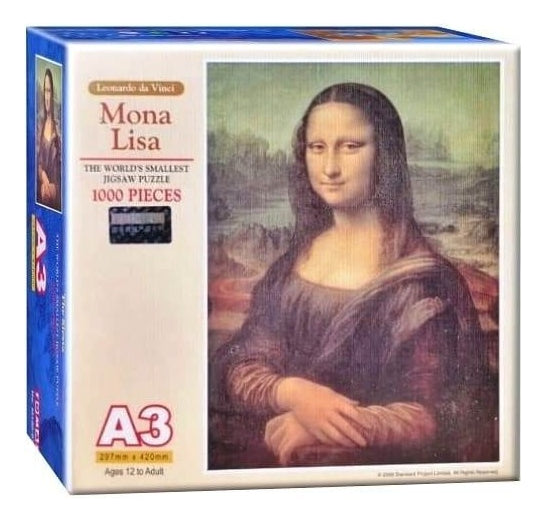 Mona Lisa Da Vinci Mini Rompecabezas 1000 Piezas Tomax