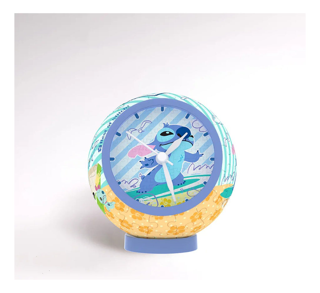 Rompecabezas 3d Plastico Disney Reloj Stitch & Surf 145 Pz
