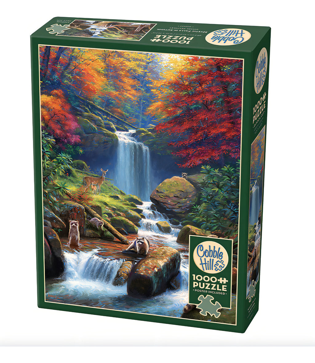 Rompecabezas 1000 Piezas Cobble Hill Cascada En Otoño Cartón Mark Keathley