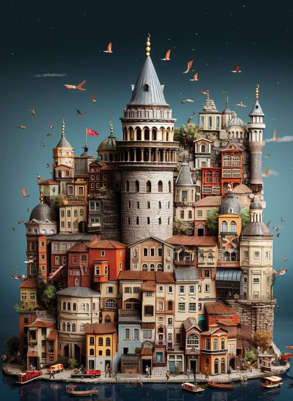 Rompecabezas Torre De Galata 1000 Pz Anatolian Turquia