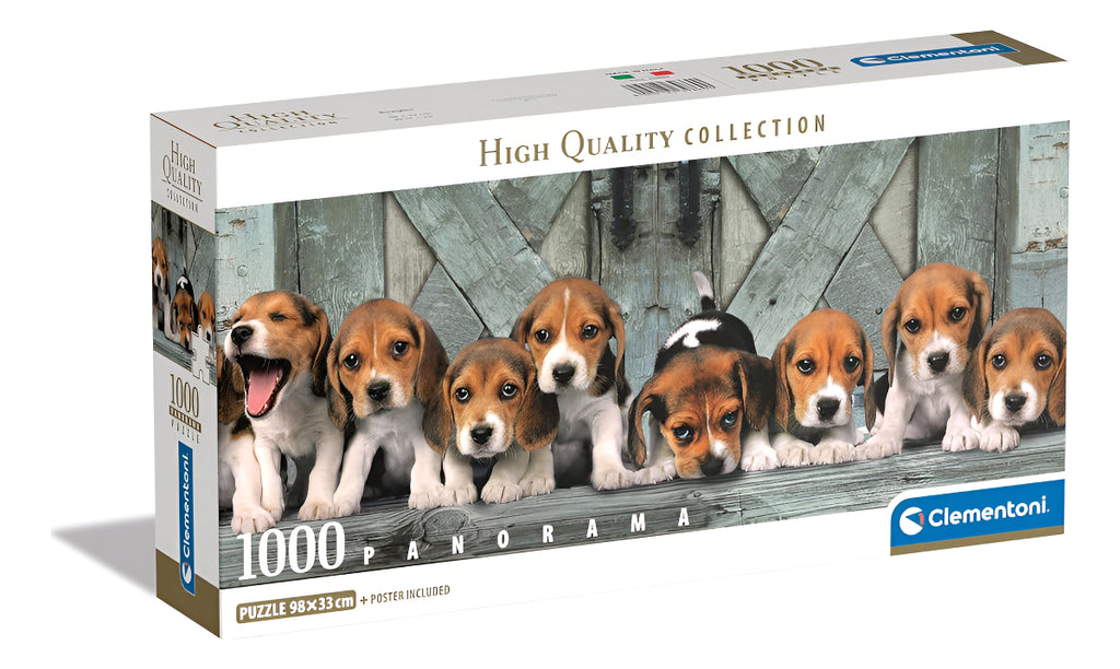 Rompecabezas Clementoni Panorama Beagles Compact Pro 1000 Pz