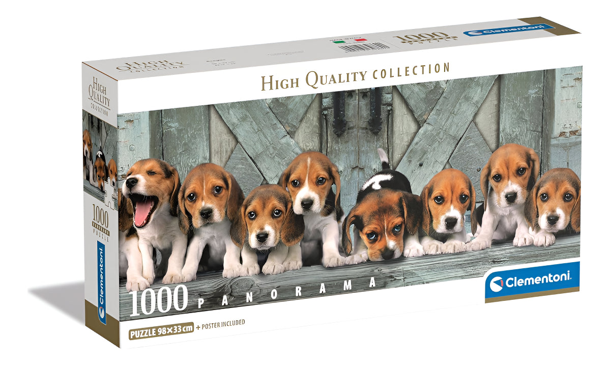 Rompecabezas Clementoni Panorama Beagles Compact Pro 1000 Pz