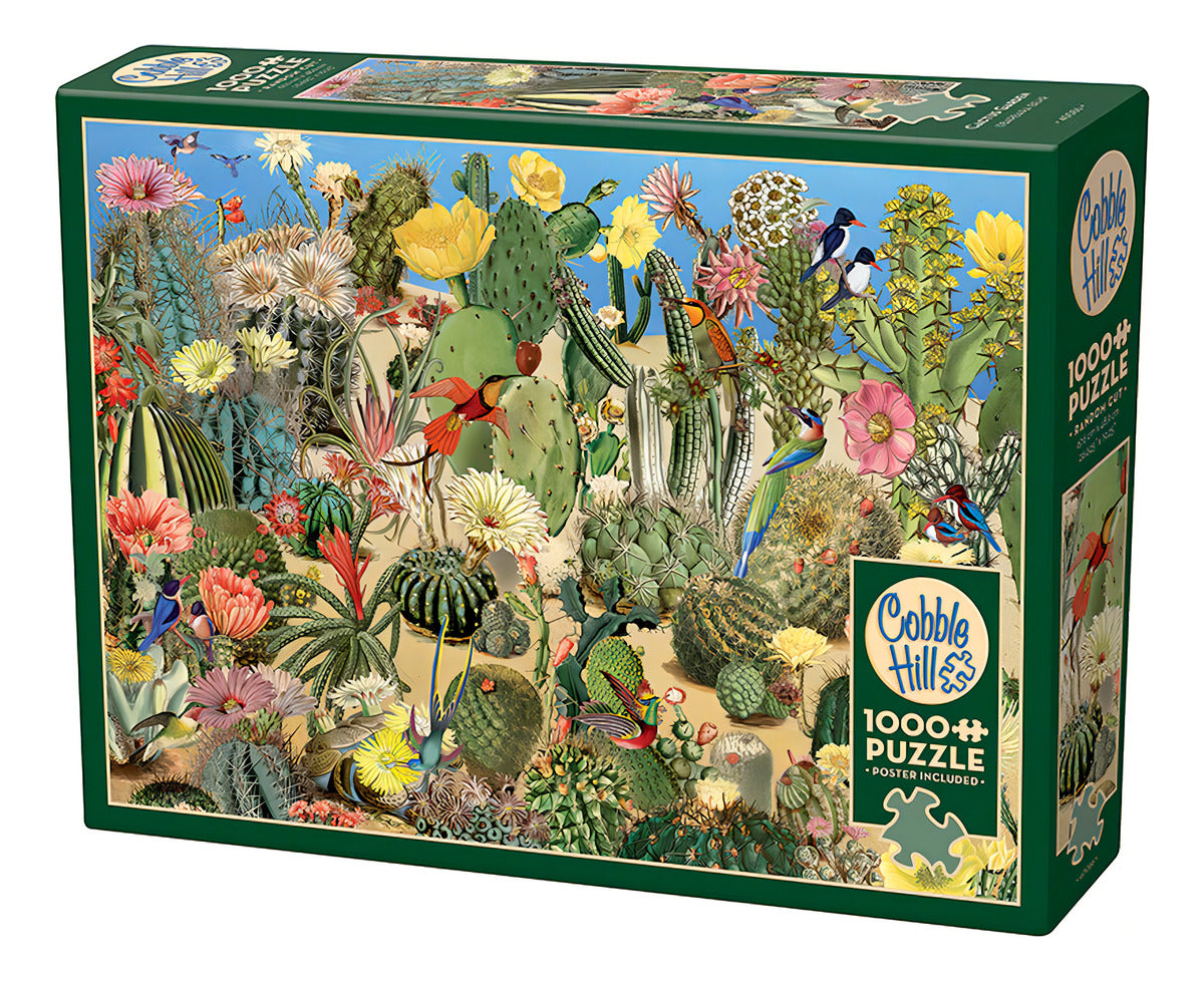 Rompecabezas Jardin Cactus 1000p Cobble Hill Paisaje Natural