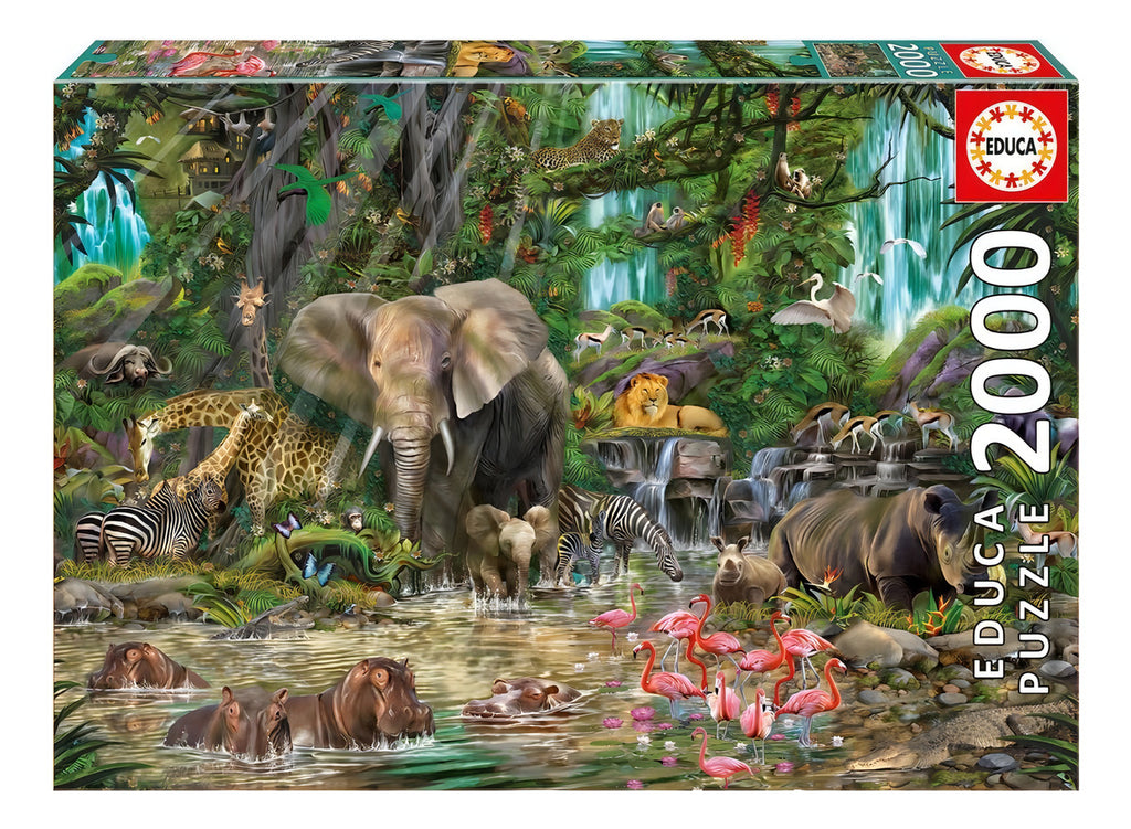 Rompecabezas Educa Borras Jungla Africana 2000 Piezas Animales 16013