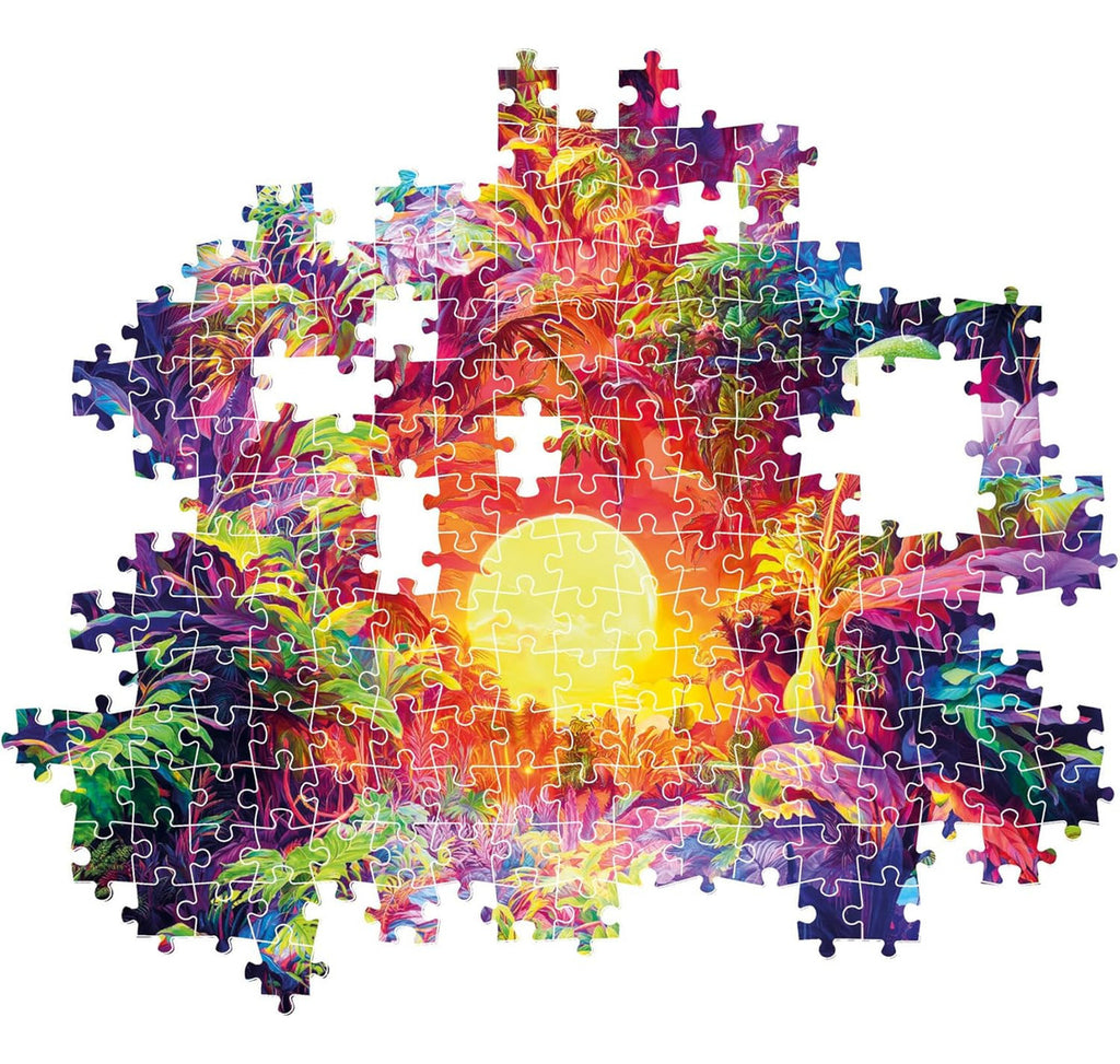 Clementoni Colorboom Psychedelic Jungle Rompecabezas 500 Pzs