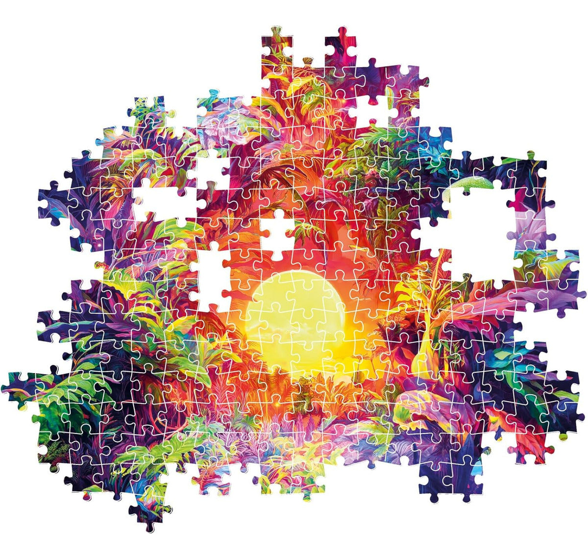 Clementoni Colorboom Psychedelic Jungle Rompecabezas 500 Pzs