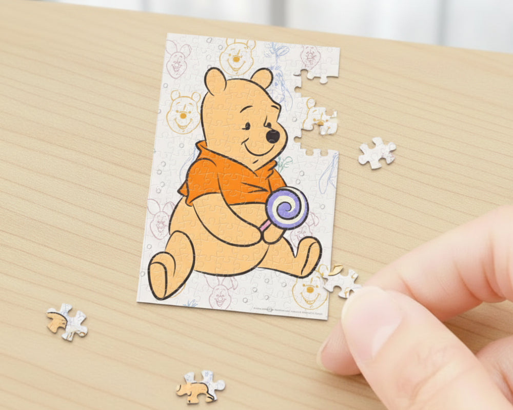 Rompecabezas Disney 150 Piezas Winnie The Pooh Plástico Miniatura Con Caballete