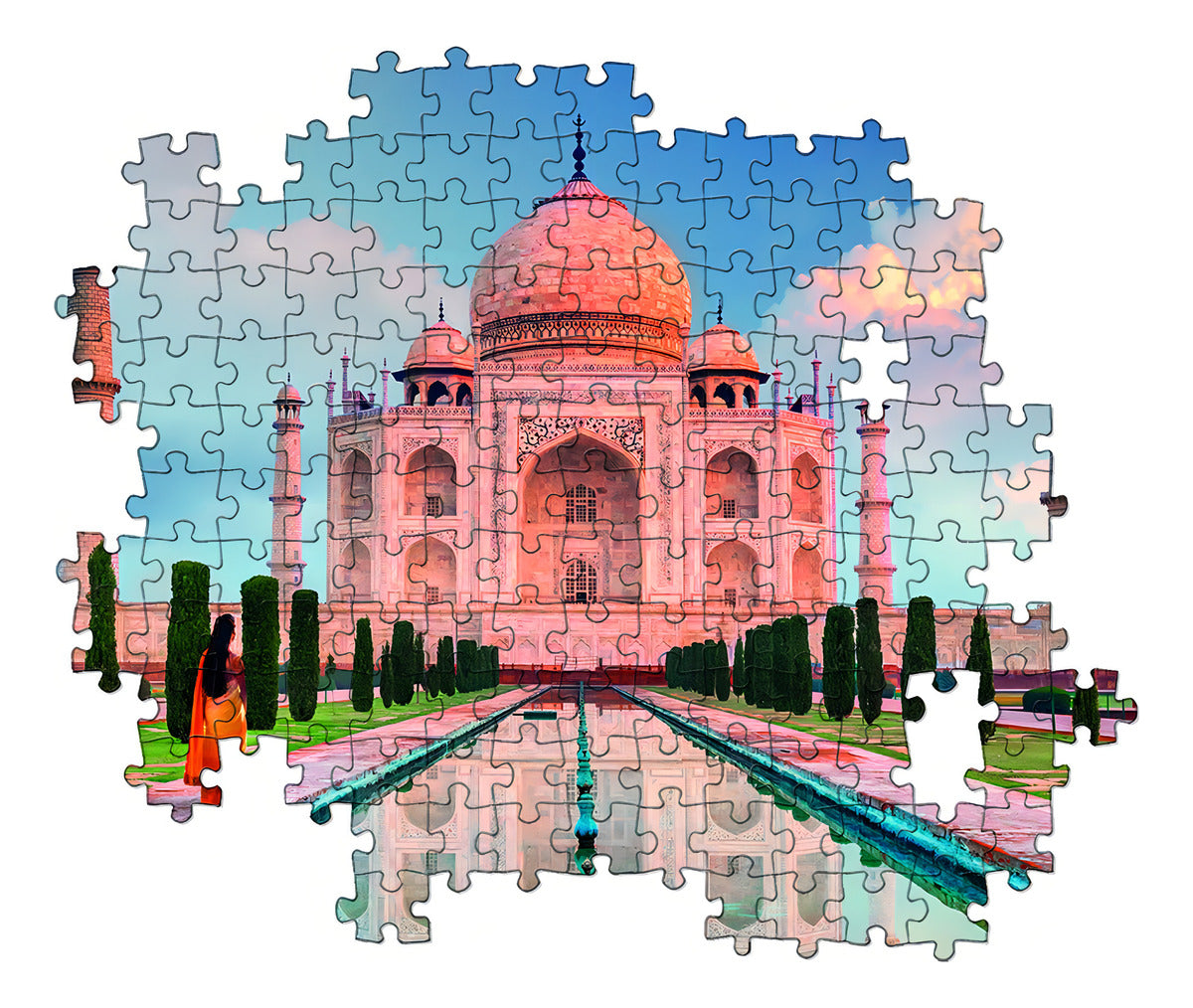 Taj Mahal India Rompecabezas 1500 Pz Clementoni Arquitectura