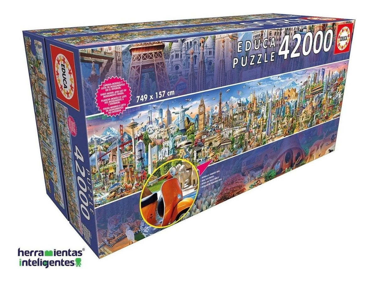 17570 La Vuelta Al Mundo Rompecabezas 42000 Piezas Educa