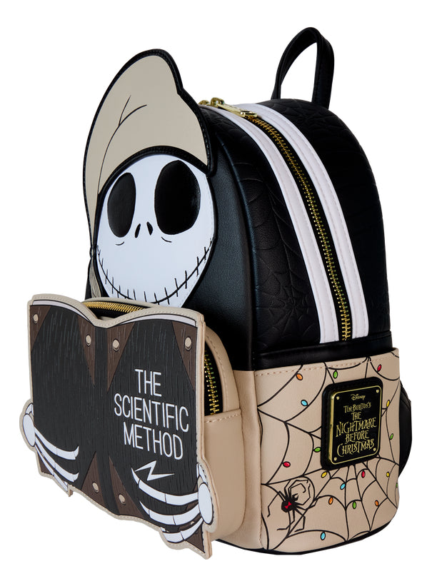 Loungefly Minibackpack Scientific Method Jack Glows In The Dark The Nightmare Before Christmas Color Negro Diseño De La Tela Lisa Liso