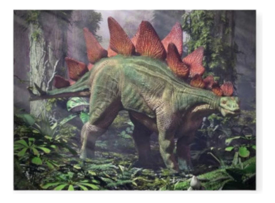 Deluxebase Póster 3d Live Life Stegosaurus Lenticular