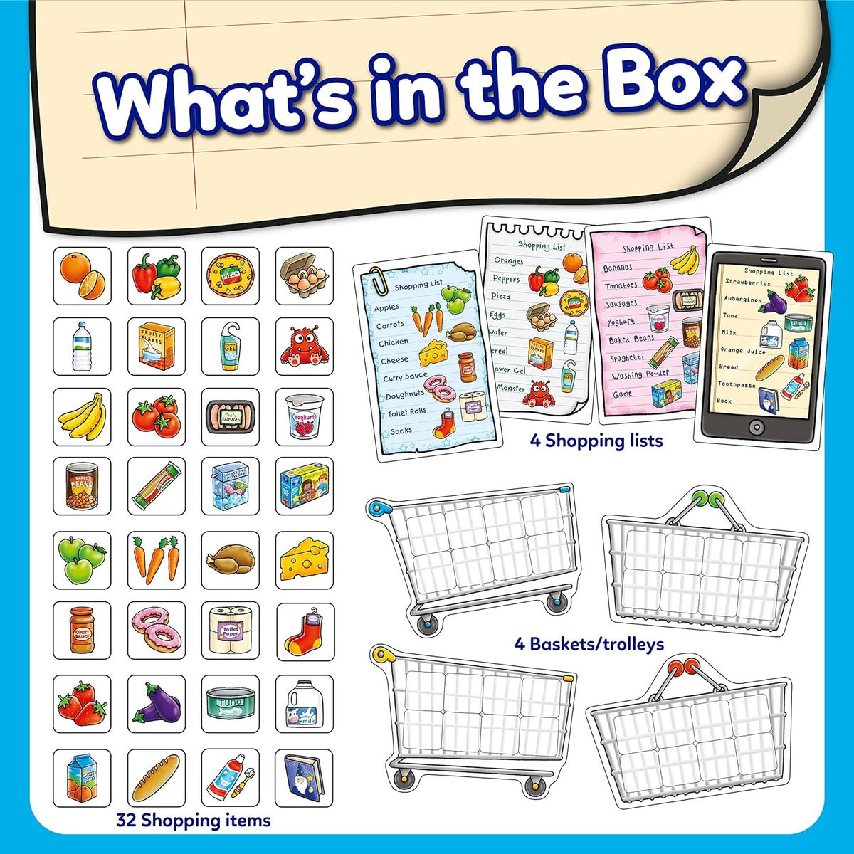 Juego Memoria Lista De Compras Shopping List Orchard Toys