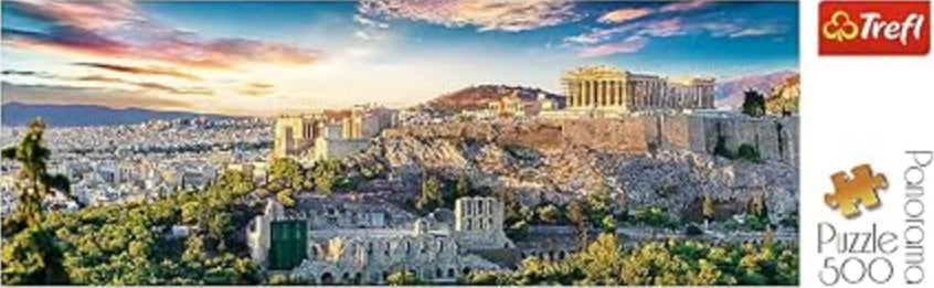 Rompecabezas Trefl Panorámico Acrópolis De Atenas 500 Piezas 14+