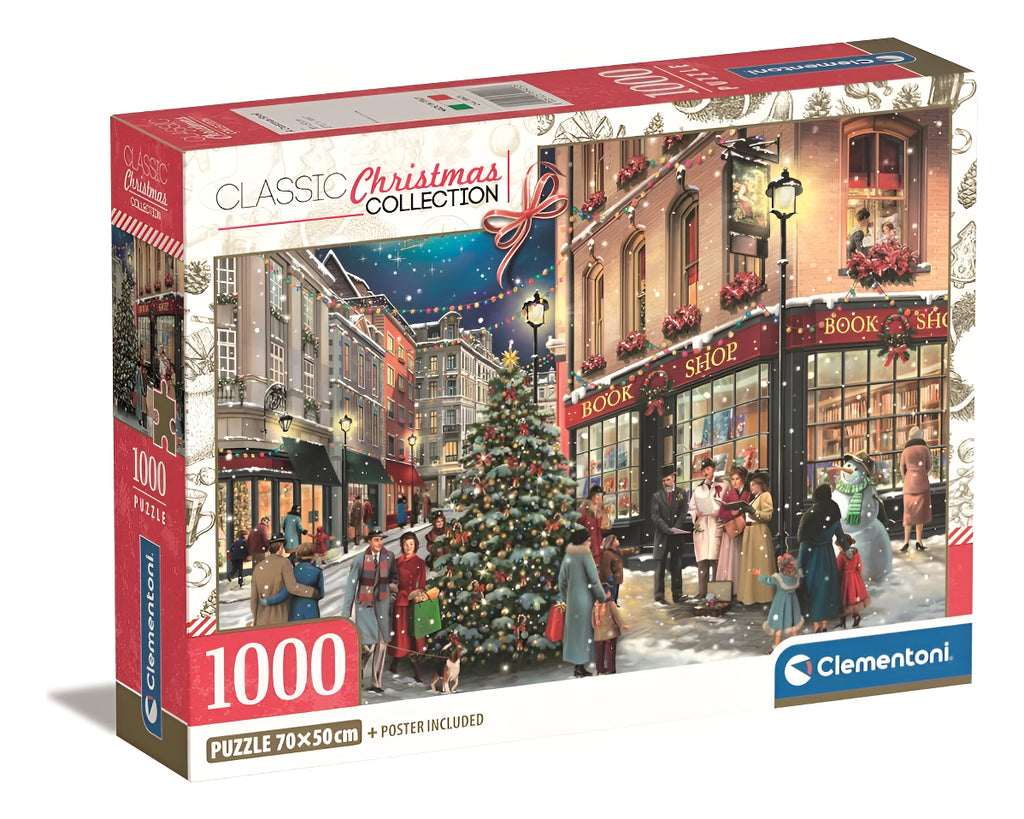 Rompecabezas Paseo Navideño Compact  Clementoni 1000 Pzs
