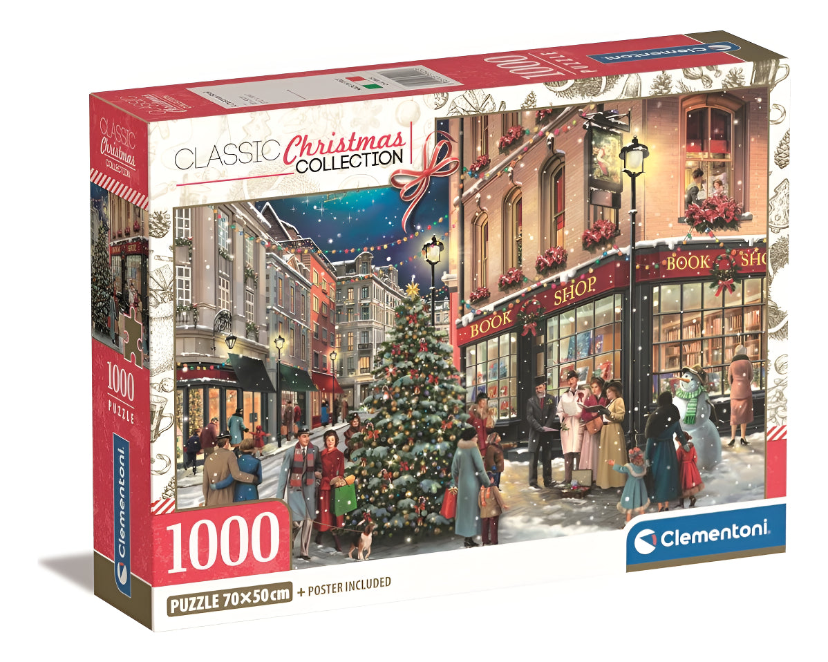 Rompecabezas Paseo Navideño Compact  Clementoni 1000 Pzs