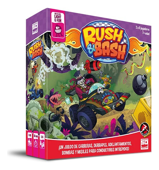 Juego De Carreras Rush & Bash Sd Games 2-6 Jugadores Edición Español