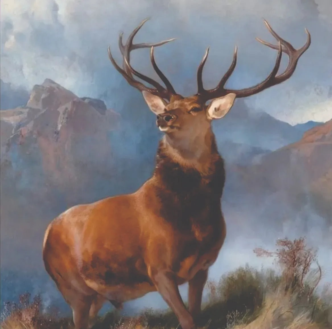 Landseer Ciervo Venado Rompecabezas Pomegranate 1000 Piezas
