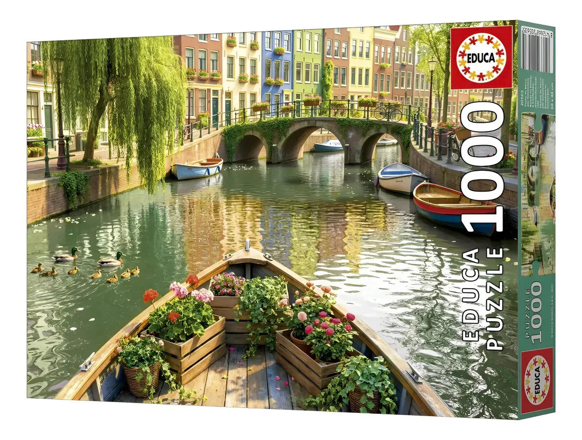 Rompecabezas Paseo En Barco Por Ámsterdam 1000 Pcs Educa