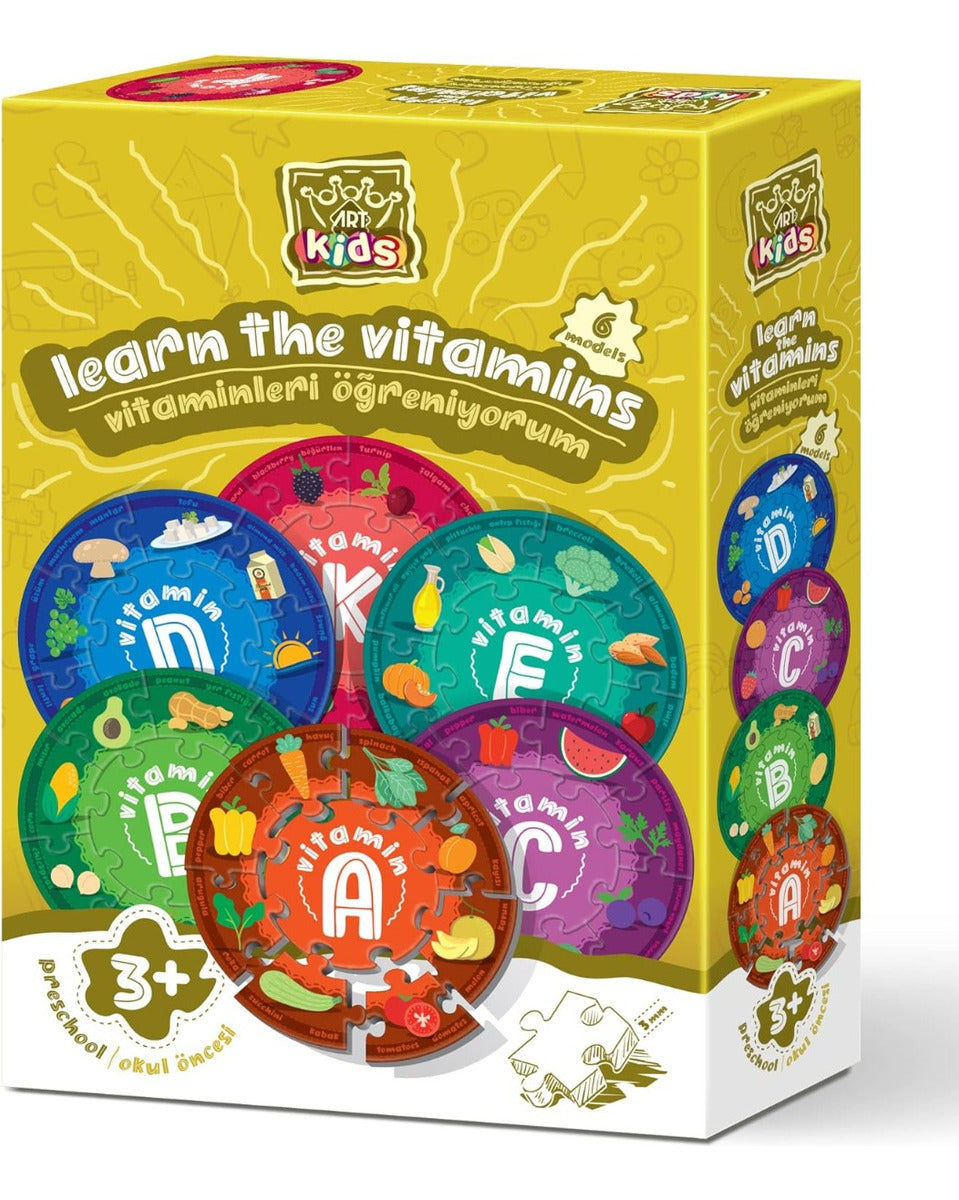 Art Kids Juego Educativo Preescolar Aprenda Las Vitaminas