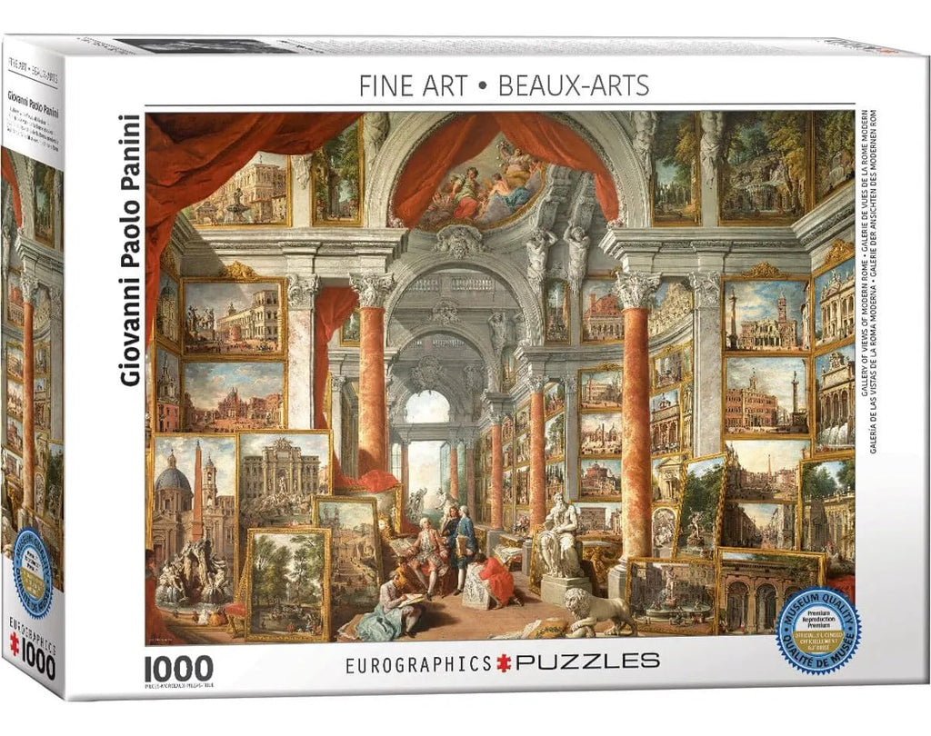 Rompecabezas Eurographics Galería De Vistas De Roma 1000 Pzs
