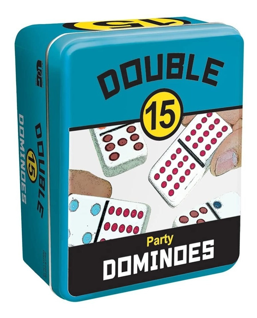 Domino Cubano Doble 15 Caja Metálica University Games