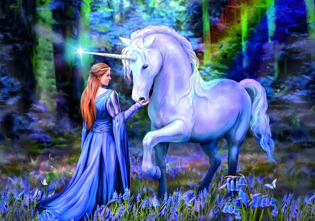 Rompecabezas Bluebell Unicornio Anne Stokes 1500 Clementoni