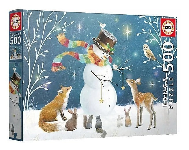 18957 Muñeco De Nieve Navidad Rompecabezas 500 Piezas Educa