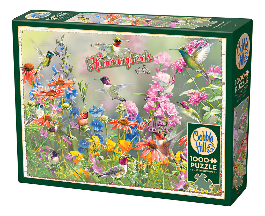 Rompecabezas 1000 Piezas Flores Y Colibrí Cobble Hill Paisaje Adultos