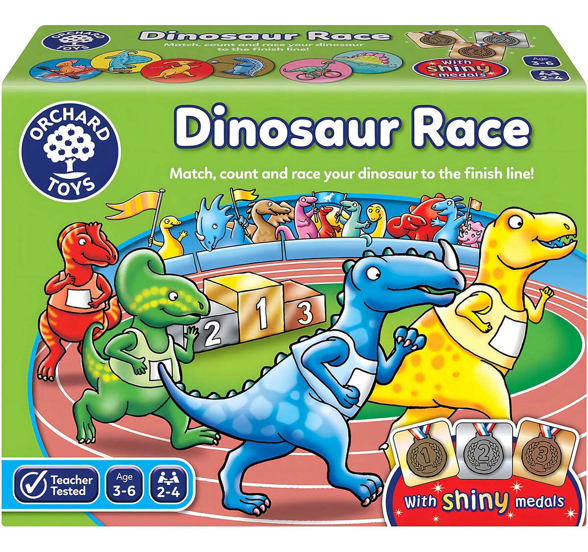 Juego De Mesa Dinosaur Race Orchard Toys Niños 3+ Años Educación