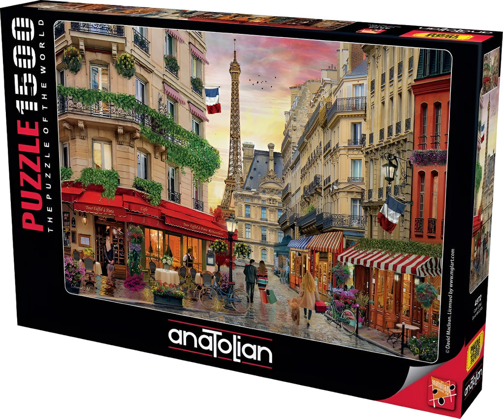 Rompecabezas Anatolian David Mclean Cafe Eiffel 1500 Piezas