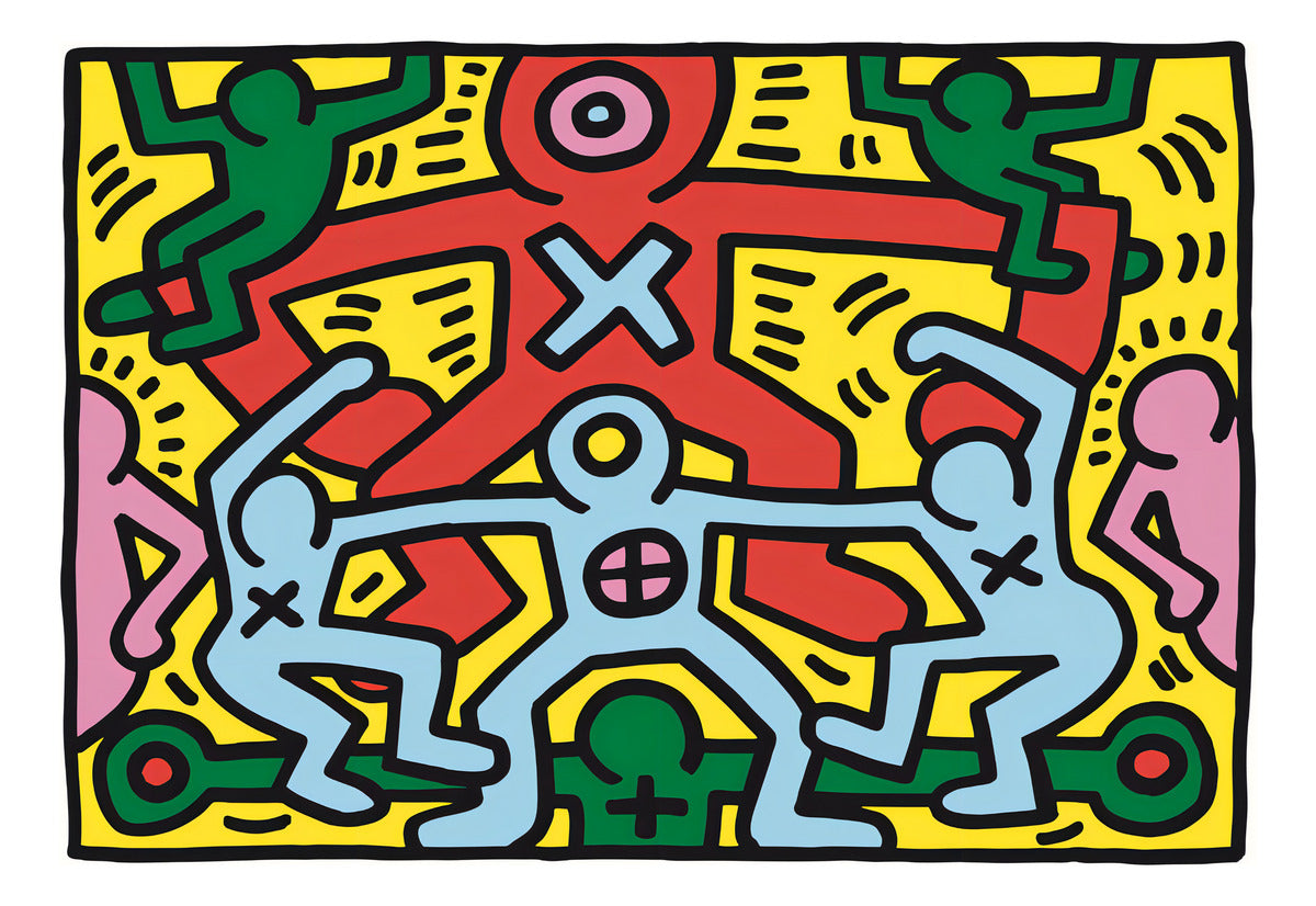 Rompecabezas Keith Haring Pop Art 1000 Pz Clementoni Italia