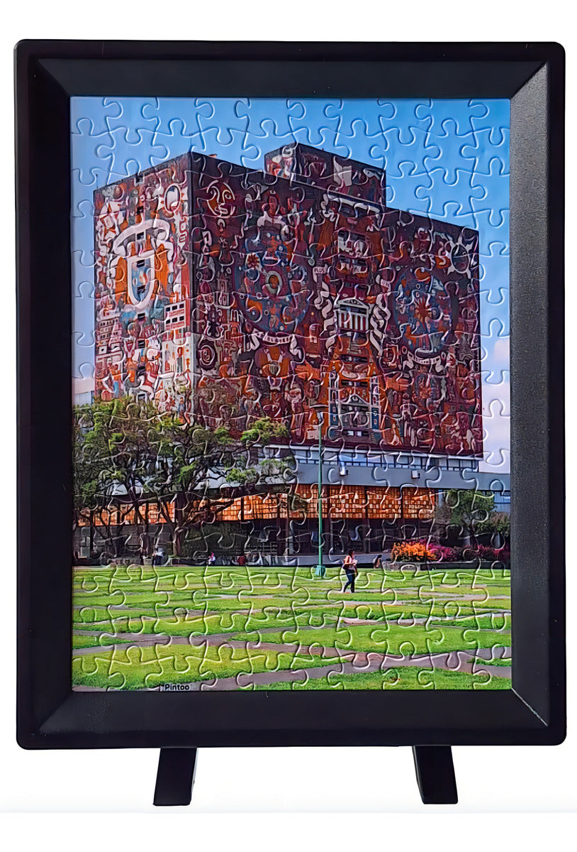 Mini Rompecabezas Plastico Pintoo Mexico Biblioteca Unam 150