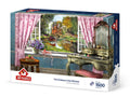 Rompecabezas paisaje el castillo en mi ventana Art Puzzle 1500 piezas