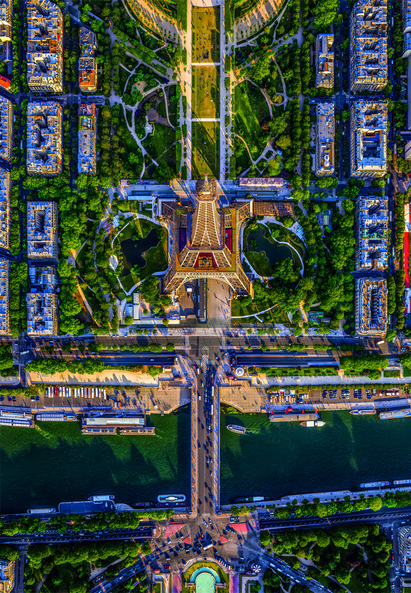 Rompecabezas Vuelo Sobre Paris 1500p Clementoni Torre Eiffel